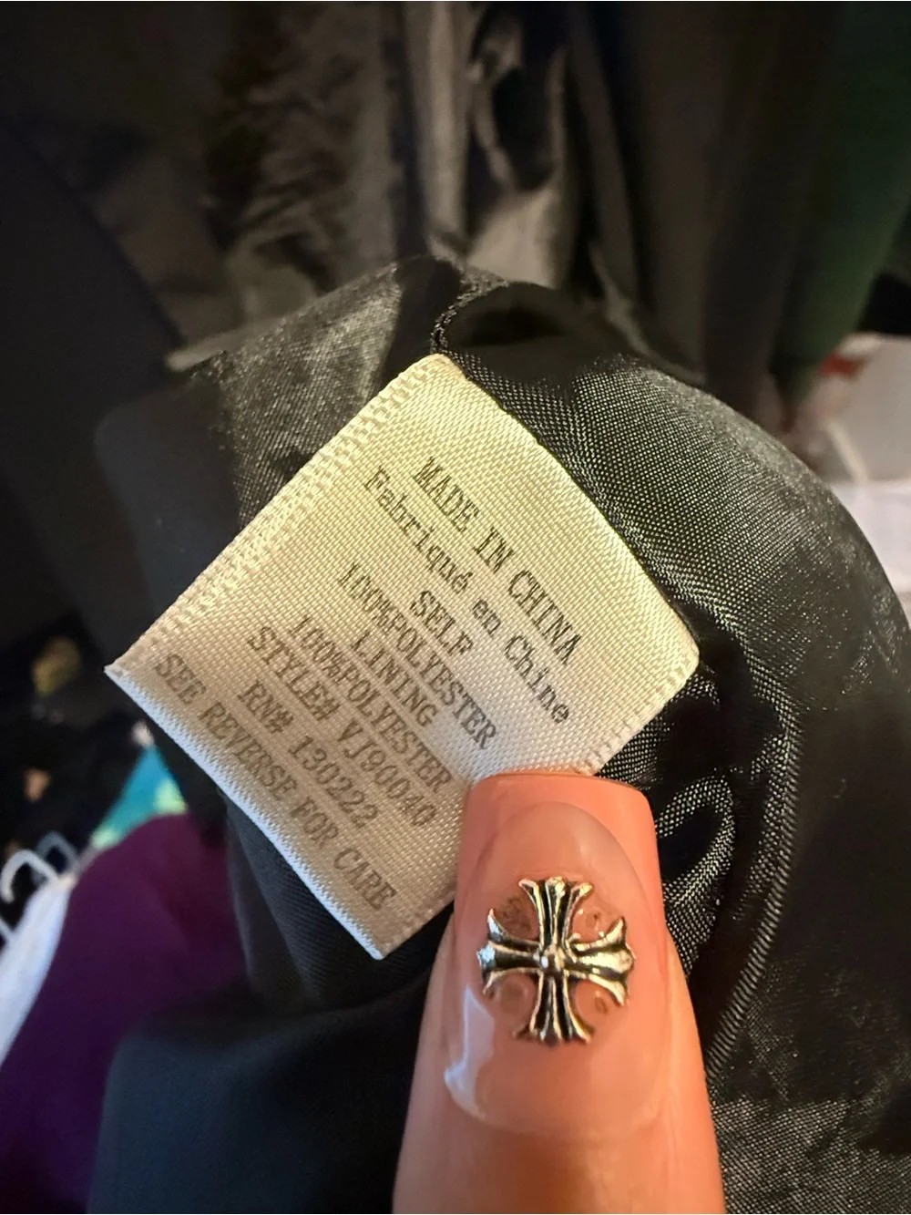 Very J Black Open-Front Women's Blazer - Picture 3 of 3